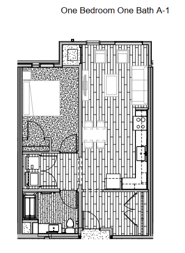 1 bedroom 1 bathroom floorplan