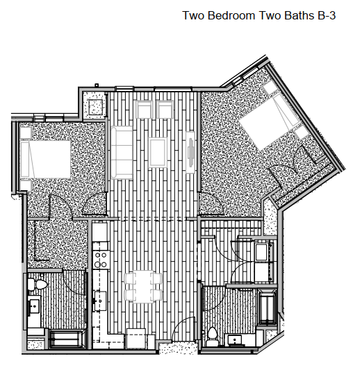 2 Bed 2 Bath Option 2