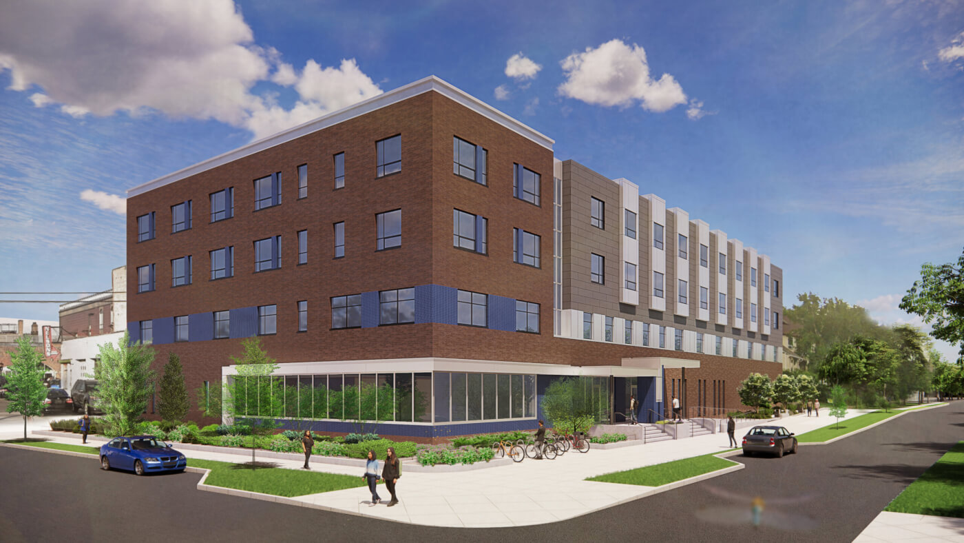 4 story building rendering