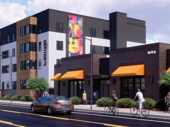 Exterior of The Williams Affordable Housing property