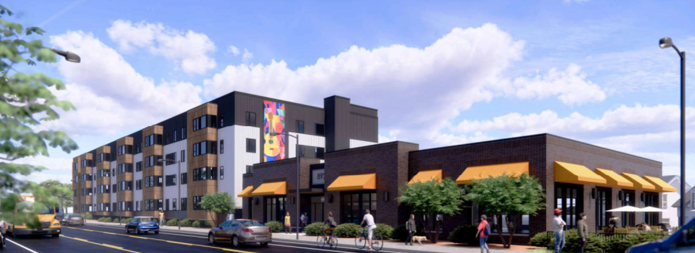 Rendering of the Williams Affordable Housing property