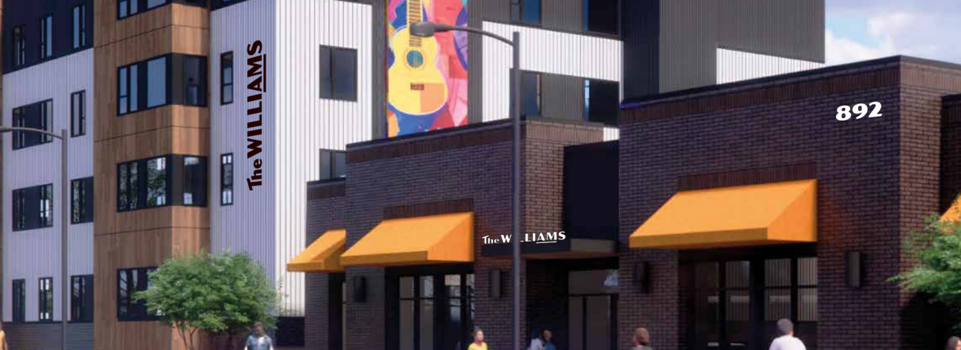Rendering of the Williams Affordable Housing property