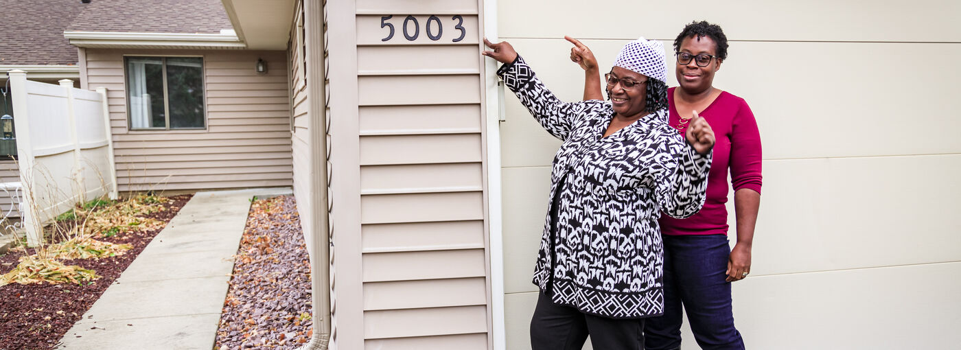 Joycelyn with new home