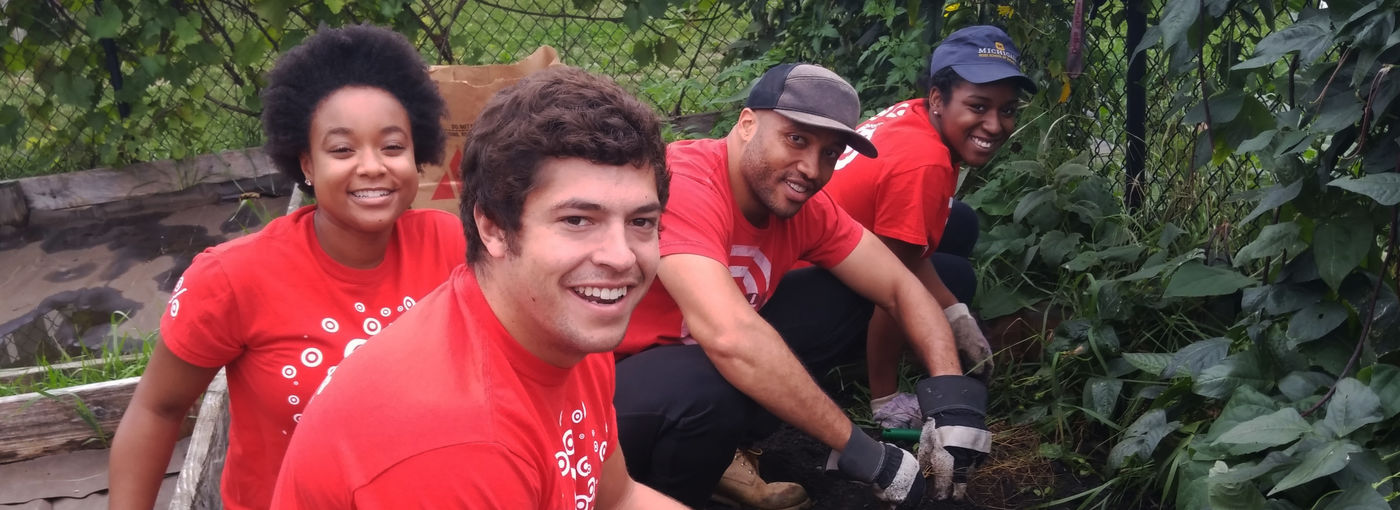 Volunteer gardeners