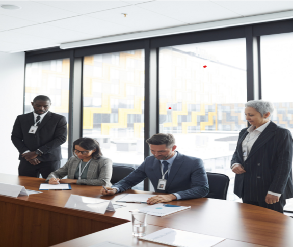 People Sitting at a Table