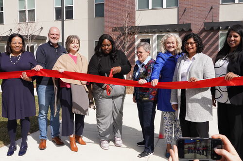 Ribbon cutting at Union Park Flats