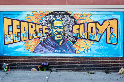 George Floyd mural