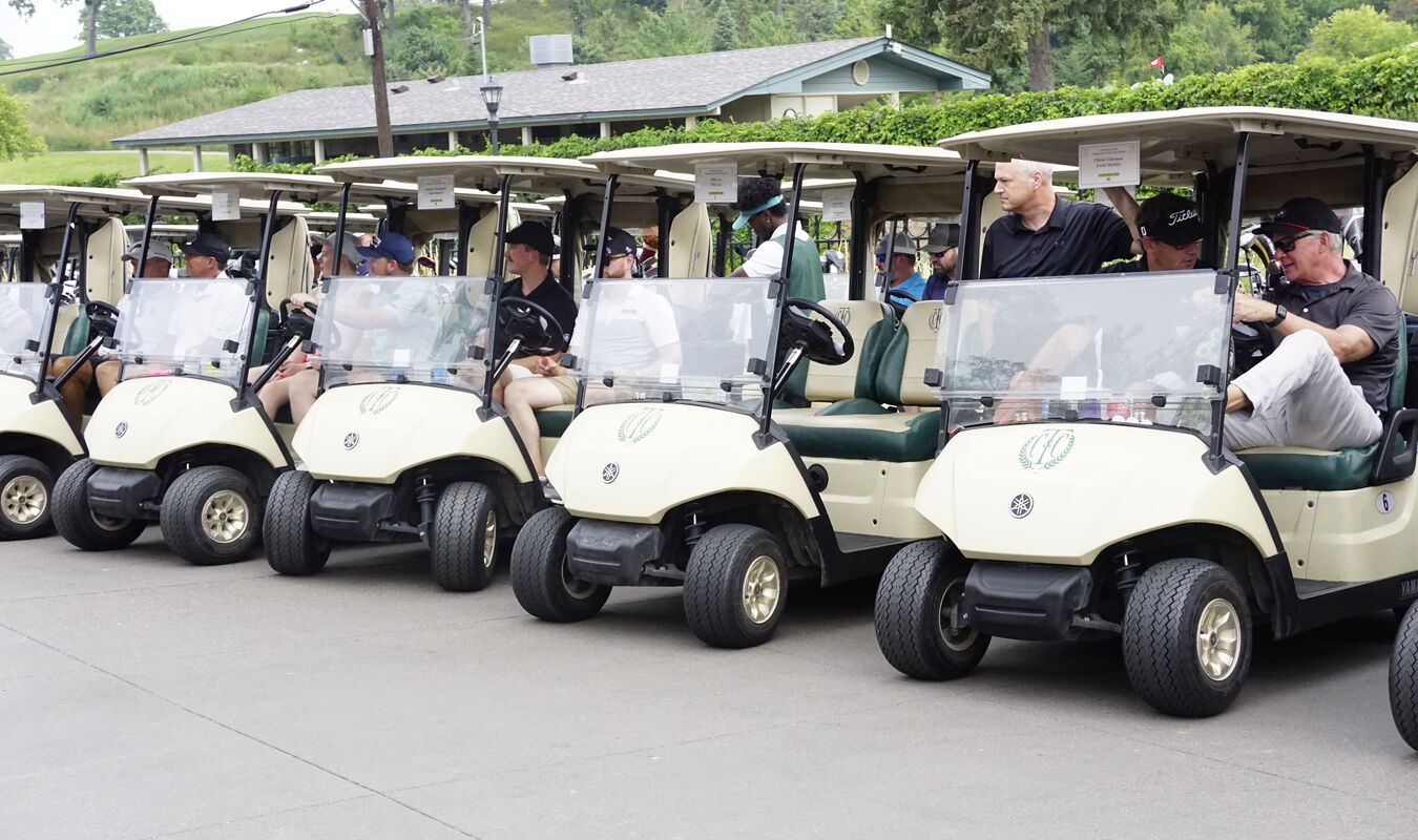 Golf cart lineup