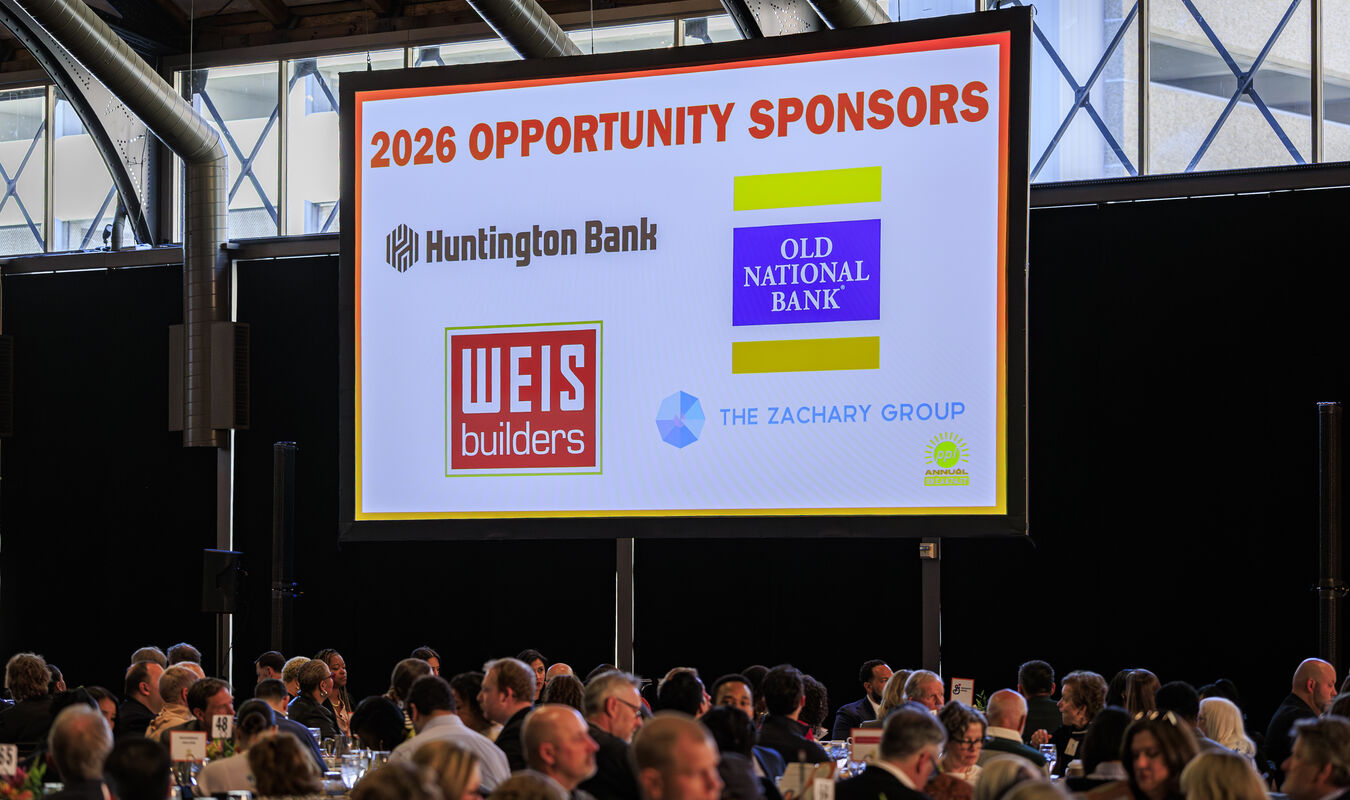 Sponsor slide at breakfast