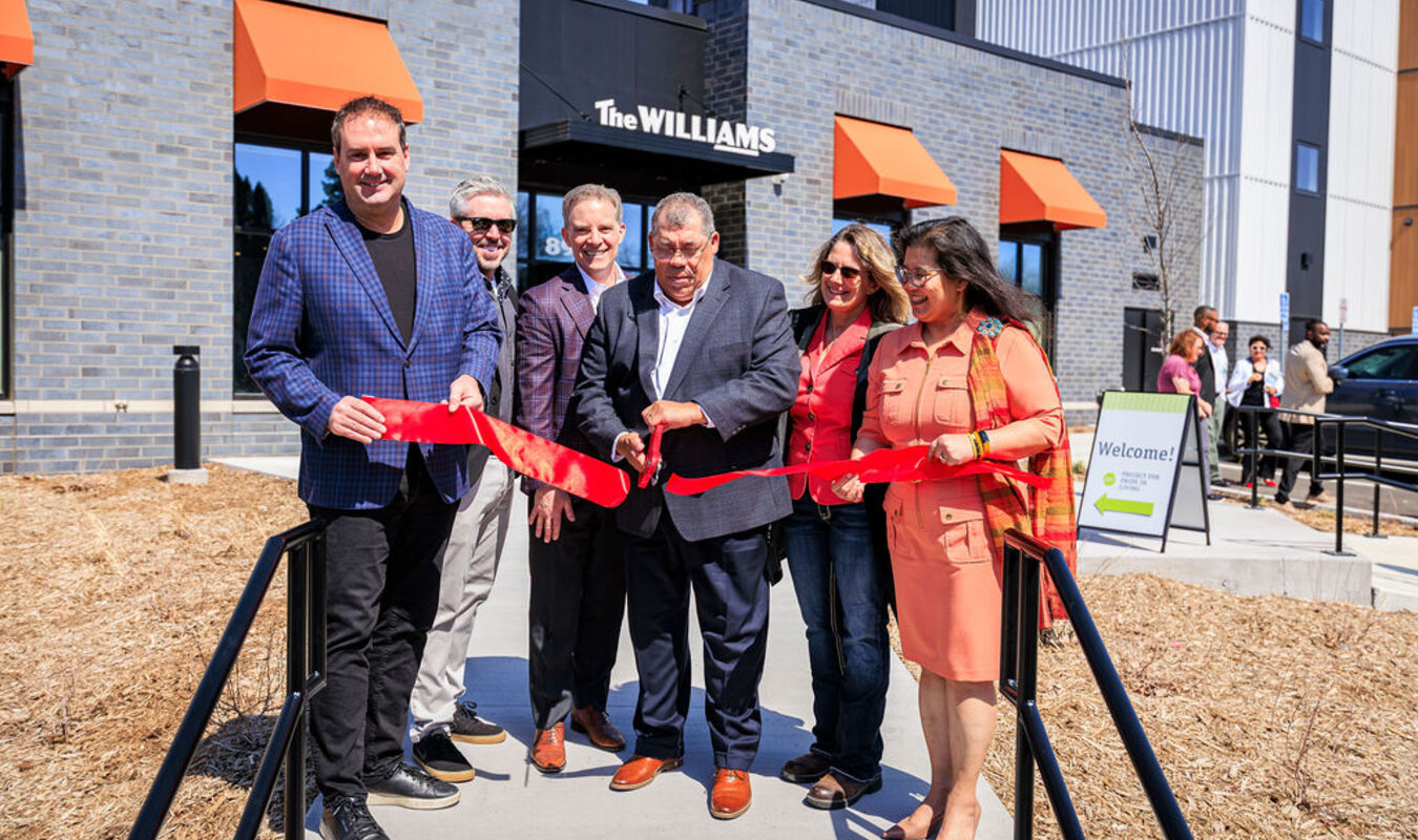 Ribbon cutting at The Williams 