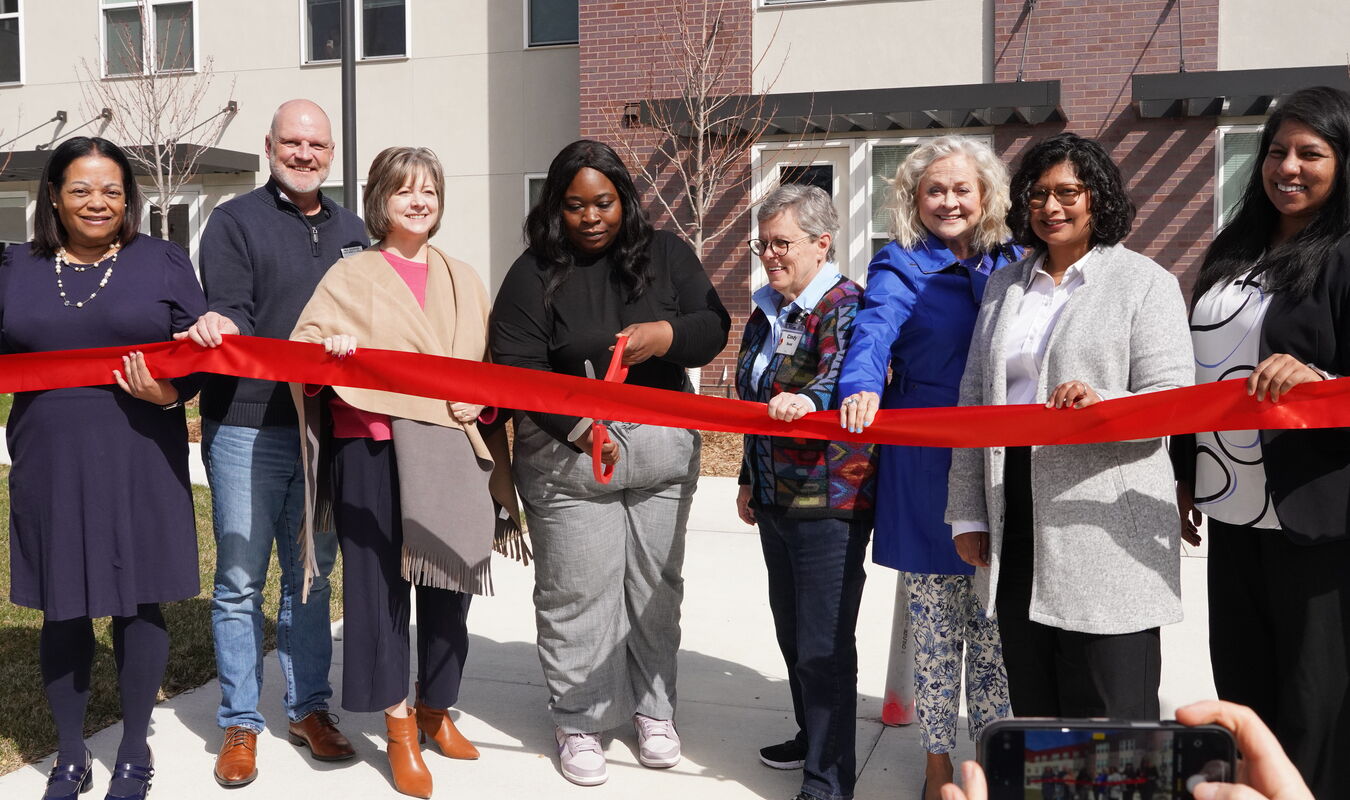 Ribbon cutting at Union Park Flats