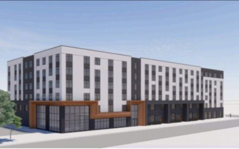 rendering of affordable housing property that will provide 90 units