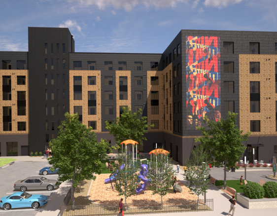 Exterior Rendering Opportunity Crossing Property